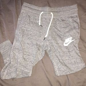 Gray Nike joggers